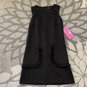 Betsey Johnson Black Dress with Ruffle Details